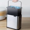 thumbnail image 2 of Xingzhi 4L Hanging Trash Can Waste Bin Cabinet Mounted Over Indoor Trash Door Bin Steel Type B 4L, 2 of 5