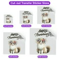thumbnail image 5 of Happy Anniversary Ragdoll Celebrates Wedding Love Family Party Cutout Transfer Sticker Cat Lover Kitten Owner Gifts Idea Transparent Decal Art Decor - 01015, 5 of 5