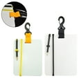 Scuba Diving Underwater Writing Slate Wordpad Note Board with Swivel Clip Pencil