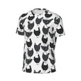 thumbnail image 6 of Wukai Retro Rooster Print Men's Short-Sleeved Mesh T-Shirt,Quick-Dry Short Sleeve Workout T-Shirt-X-Small, 6 of 8