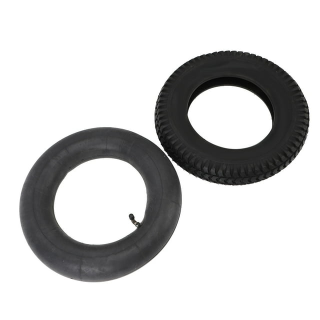 3.00-8 Tire and Inner Tube Set, Rubber 14 Inch Heavy Duty Wide Application Easy Install Wear Resistant Pneumatic Tire Inner Tube for Lawn Mowers
