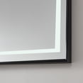 thumbnail image 6 of Vinnova Design 36" Rectangular Aluminum Framed LED Wall Mount Bathroom Vanity Mirror in Black, 6 of 8