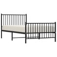 thumbnail image 3 of Carevas Metal Bed Frame with Headboard and Footboard Black 39.4"x78.7", 3 of 7