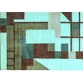 thumbnail image 1 of Ahgly Company Indoor Rectangle Oriental Light Blue Modern Area Rugs, 5' x 8', 1 of 4