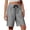 Black, variant on hoksml Women Striped Drawstring Pull-On Shorts, Elastic Waist Casual Bermuda Shorts with Pockets