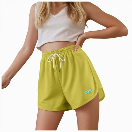 dmqupv Toddler Boy Shorts Girls Comfortable and Breathable Summer New Candy Colored Sports and Casual Shorts Green 5-6 Years