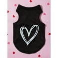 thumbnail image 2 of PETSIN Valentine's Day 1pc Heart Print Pet Tank, 2 of 4