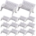 thumbnail image 1 of SHISUYAN 15Pcs Doll Miniature Bench Mini Decor Bench Mini House Furniture for Children, 1 of 9
