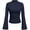 Navy, variant on PRETTYGARDEN Womens Long Sleeve Shirts Fall Bell Sleeve Mock Turtleneck Ribbed Going Out Tops Casual Ruched Y2K Clothes