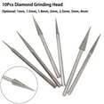 thumbnail image 3 of 10 Pcs 1.5mm Diamond Grinding Head Burr Grinding Bit Point D Needle Carving tool, 3 of 5