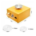 thumbnail image 3 of Mini Turntables Pottery Wheel Pottery Machine, Electric Pottery Wheel DIY Craft Potter's Wheel Ceic Tools Clay Tools With Tray, 3 of 4
