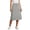 Gray# skirts for women, variant on Cargo Skirts for Women Trendy Elastic Waisted Midi Skirt with Pockets Casual Cozy Summer Skirts Gray S
