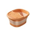 thumbnail image 2 of Czzoypi Foldable Foot Bath Spa Bucket, Portable Foot Soaker with Massage Acupoints Lid, Collapsible Foot Bath Tub for Travel Home Camping Storage, Orange, 2 of 6