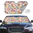 thumbnail image 4 of Goofa Butterflies and Roses Printed Car Windshield Sunshade,Foldable Reflective Sun Visor,UV Protection Heat Blocker Sunshade,Car Cooling Accessory-, 4 of 7