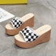 thumbnail image 5 of Amzcrzy Zapatos de mujer,Zapatos de mujer,Zapatillas de mujer, Sandalias de playa transpirables y sin cordones con suela gruesa y tacón bajo para mujer Sandalias Mujer Zapatillas De Casa, 5 of 6