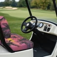 thumbnail image 6 of Pzuqiu Tropical Sunset Silhouette, Comfortable Easy Installation Golf Cart Seat Covers Kit Fit for Ezgo Club Car Precedent 2 Person Seats Golf Carts, 6 of 9