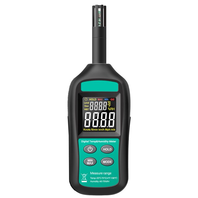para Mini Medidor de humedad de temperatura de mano Probador de mediano de aire de precisión