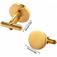 thumbnail image 3 of Cufflinks, Blank Cufflink for Men Cuff Links Flat Pad Blank, 3 of 5