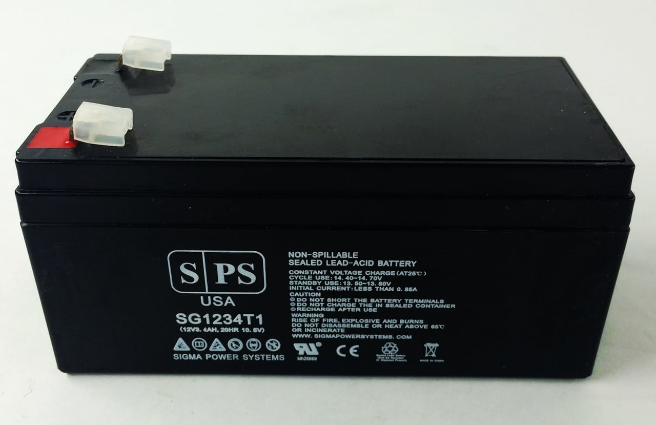 SPS Brand 12V 3.4 Ah Replacement Battery for Toro Lawn mower # 106-8397