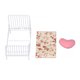 thumbnail image 2 of Mini cama para casa de muñecas, escala 1:12, muebles para casa de muñecas, cama para casa de muñecas, juego de cama para casa de muñecas, grado profesional, 2 of 9