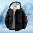 thumbnail image 2 of Daznico Jackets for Men,Winter Warm Hooded Padded Coat Thermal Insulated Outerwear Jacket with for Cold Weather and Comfort,Mens Winter Coats,Size:4XL, 2 of 4