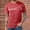 New-Red, variant on PNTUTB T-Shirt for Men Simple Print Basic Versatile Short-Sleeve Tops Casual Loose Comfortable Round-Neck T-Shirts with Pocket