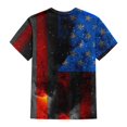 thumbnail image 5 of ADSSDQ 4Th Of July Top Casual Summer Loose Fit Scoop Neck Oversized Workout Shirts For Women Stars Stripes Print Short Sleeve Shirts Womens Blouse Gym Clothes Woman Blue XL, 5 of 5