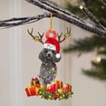 thumbnail image 3 of Perro De Navidad Árbol De Navidad Letrero De Madera Decoración Colgante Regalo De Decoración De Navidad Para Vecinos Amigos Familia Noticed HA040830-01, 3 of 6