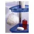 thumbnail image 3 of Akita Line HomeMarket  P. Nova Aluminum 4-Tier Wall Mounted Corner Shower Shelf, Hanging Shower Caddy Portable (Transparent Blue), 3 of 4