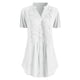 thumbnail image 1 of Moda Mujer Casual Tallas grandes Encaje Sólido Mangas cortas Cuello en V Camisa Blusa Tops Fridja gope411, 1 of 3
