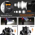 thumbnail image 1 of Headlamp, Rechargeable LED Torch, 10000LM Headlamp with 3 Light Modes with USB Cable 2 x 18650 Batteries with Indicator Light for Camping/Fishing/Clim, 1 of 3