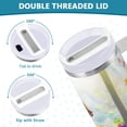 thumbnail image 5 of DIXRUYEE Steel Water Bottles Tumbler Creative Radiant Garden Cat Pattern 40oz/30oz, 5 of 8