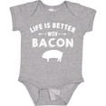 thumbnail image 3 of Inktastic Life's Better with Bacon Boys or Girls Baby Bodysuit, 3 of 5
