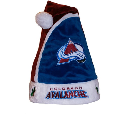 Forever Collectibles NHL 2015 Santa Hat, Colorado Avalanche