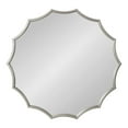 thumbnail image 3 of Kate and Laurel Lalina Modern Scalloped Mirror, 33.5 Inch Diameter, Silver, Decorative Wall Mirror with Round Shape and Antique Silver Finish for Glamorous Wall Decor, 3 of 9
