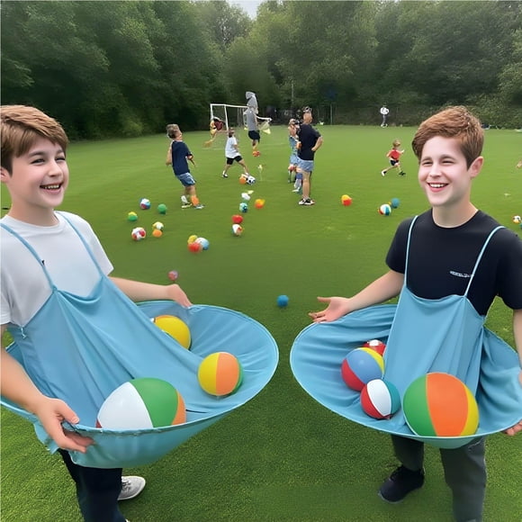 Todaioua Granny Pants Yard Game Set - Outdoor Party Game with 2 Bouncy Balls and Pump, Team Relay & Fun Family Reunion & Adult Yard Games for Groups