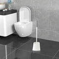 thumbnail image 6 of Neoyler Long Handle Toilet Brush with Wall Mounted Holder for Easy Bathroom Cleaning Round Head Sanitary Toilet Bowl Scrub Brush with Long Lasting Bristles and Ergonomic Grip, 6 of 7