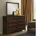 thumbnail image 3 of Broval Wood Bed Room Set, Storage Bed, Dresser, Mirror, 2 Nightstands, Espresso Finish , Queen Size, 3 of 9