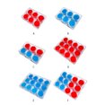 thumbnail image 4 of Toystoory 6/12 Uds pegamento arcilla herramientas diamante pintura punto de cruz cuentas accesorios diamante pintura punto perforación pegamento arcilla Artesanía Rojo 3 botellas+azul 3 botellas Toystoory HA002652-03, 4 of 6