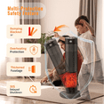 thumbnail image 6 of BREEZEHEAT 1500W Tower Ceramic Oscillating Heater with Remote Control for 270 Sq Ft Area, 6 of 8