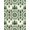 Sage Green Cream, Pattern 20, variant on ODIKA 8'x10' Washable Area Rug Non-Shedding, Easy Care, Forest Botanical Vine Border Hardwood Long Farmhouse Watercolor Refined for King Size Bedroom Under Bed, Master Suite