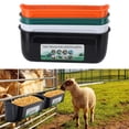 thumbnail image 1 of Chicken Fence Feeder, Environmentally Friendly Stable Large Capacity 4Pcs Odorless Feed Trough  for Goats, 1 of 7