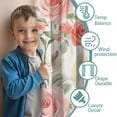 thumbnail image 3 of Blackout Kids Curtains,Pioneer Flower Floral Print Pattern Childrens Insulated Curtains Set Of 2,Bedroom Essentials,Toddler Room Decor 42"x54", 3 of 5