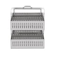 thumbnail image 1 of MasteelfCA Glass Slides Rack Stainless Staining Rack 30 Positions Microscope Slides Holder, 1 of 7