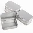 thumbnail image 2 of Virtual Warehouse 6pcs Silver Iron Hinge Box Small Storage Box Household Storage Box 9.5x6x2cm, 2 of 8
