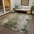thumbnail image 6 of Addison Rugs Chantille Indoor/Outdoor Transitional Abstract Olive Washable Rectangle Rug, 3' x 5', 6 of 6