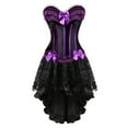 thumbnail image 1 of VEKDONE Retro Medieval Ball Puffy Skirt Set for Women Ruffled Lace Bow Tie Corset Steampunk Long Dresses S,M,L,XL,XXL,XXXL, 1 of 4