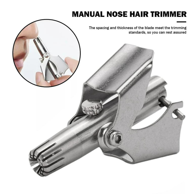 Fine Steel Manual Trimmer Portable Nose Hair Trimmer Nose Trimmer Q9A2 Hair  U0H0
