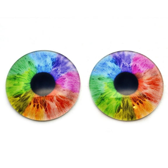 Rainbow Human Inspired Fantasy Glass Eyes