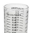 thumbnail image 2 of Vaso medidor de vidrio de 90 ml, vaso medidor de líquidos, vaso para cocinar y hornear con onzas de litro negro, 2 of 3